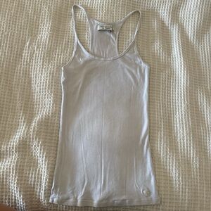 Aeropostale White Fitted Tank Top